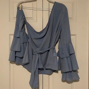 Asymmetrical Sleeve Blouse